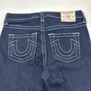 True Religion Women's Jennie Curvy Jeans Sz 29 High Rise Super Skinny Dark Blue